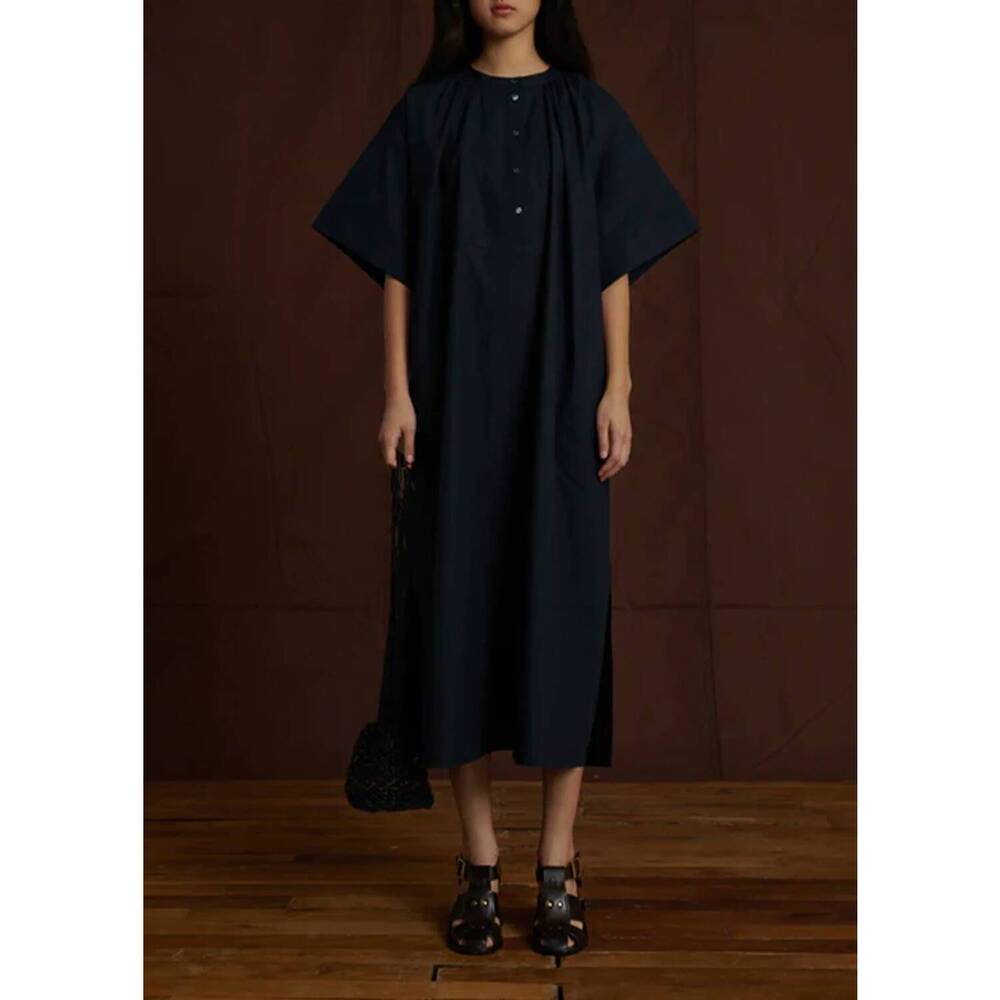 NEW SOEUR athena midi dress in navy